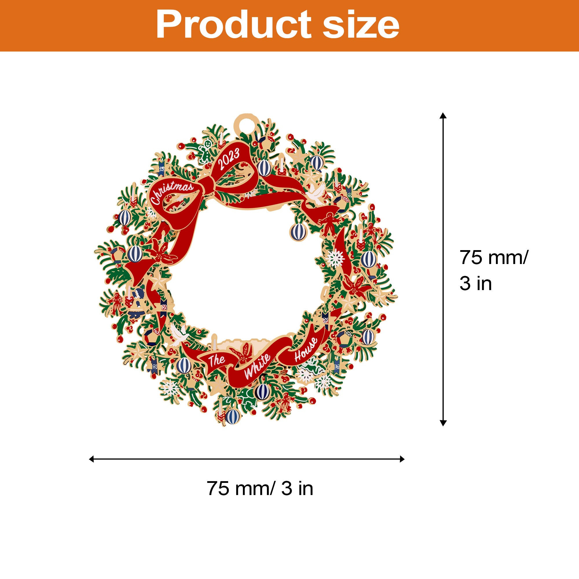 White House Ornament 2024 White House Christmas Ornament Christmas Tree Decorations White House Ornament 2024 White House Christmas Ornament Christmas Tree Decorations