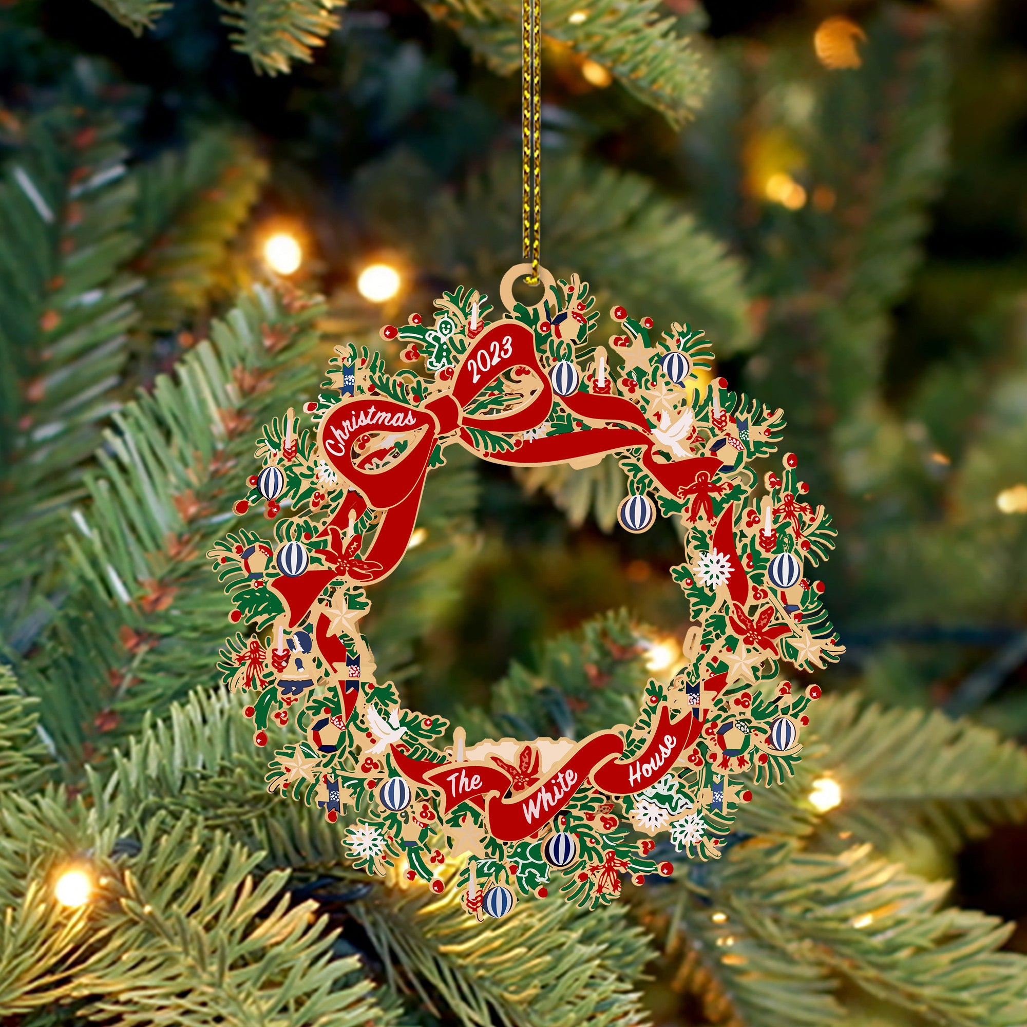 White House Ornament 2024 White House Christmas Ornament Christmas Tree Decorations White House Ornament 2024 White House Christmas Ornament Christmas Tree Decorations