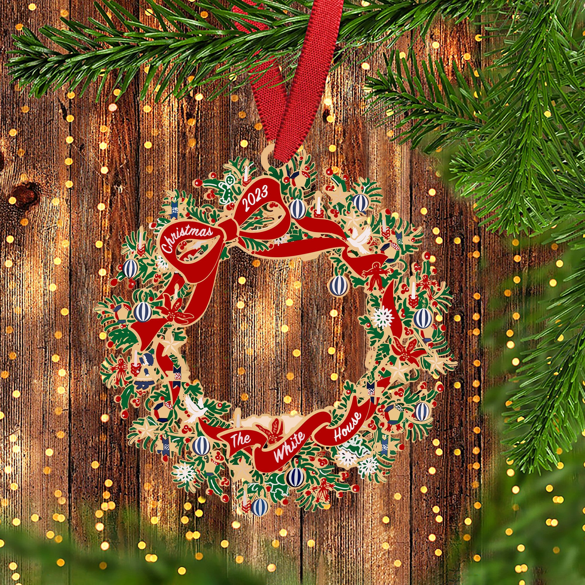 White House Ornament 2024 White House Christmas Ornament Christmas Tree Decorations White House Ornament 2024 White House Christmas Ornament Christmas Tree Decorations