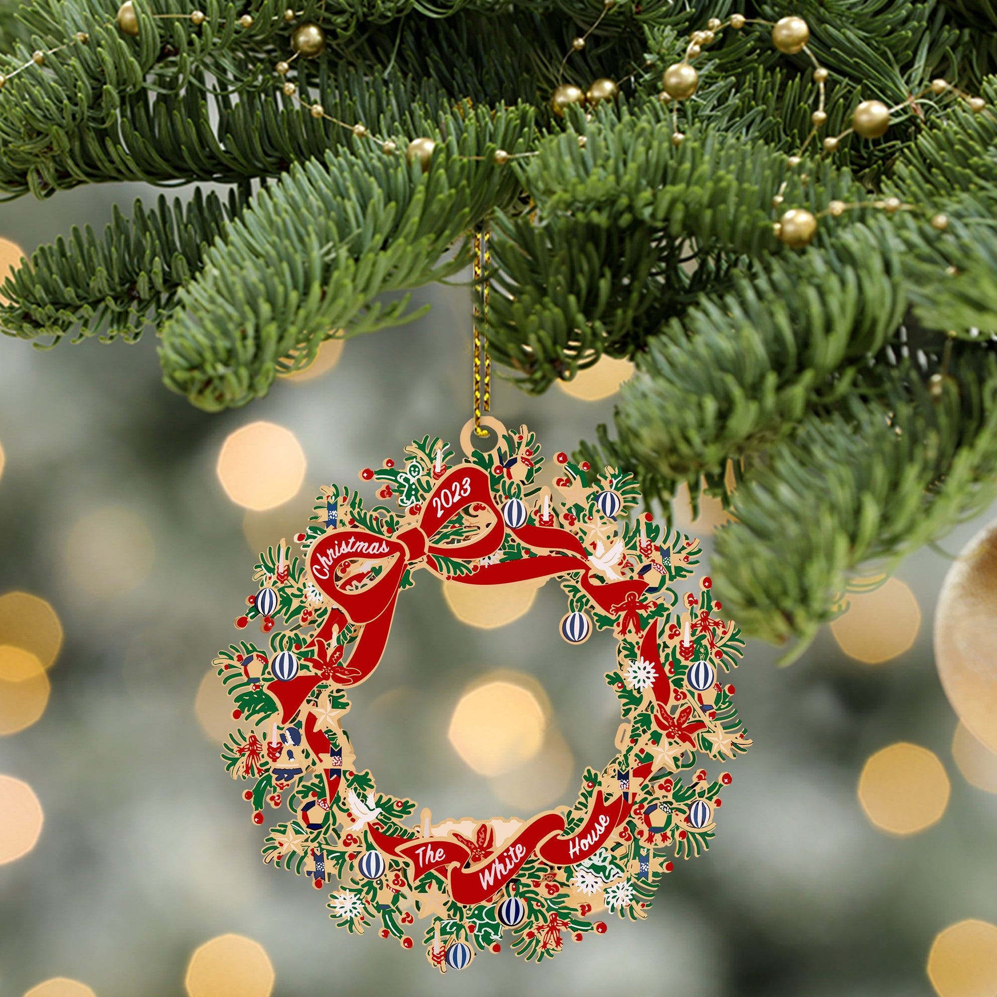 White House Ornament 2024 White House Christmas Ornament Christmas Tree Decorations White House Ornament 2024 White House Christmas Ornament Christmas Tree Decorations