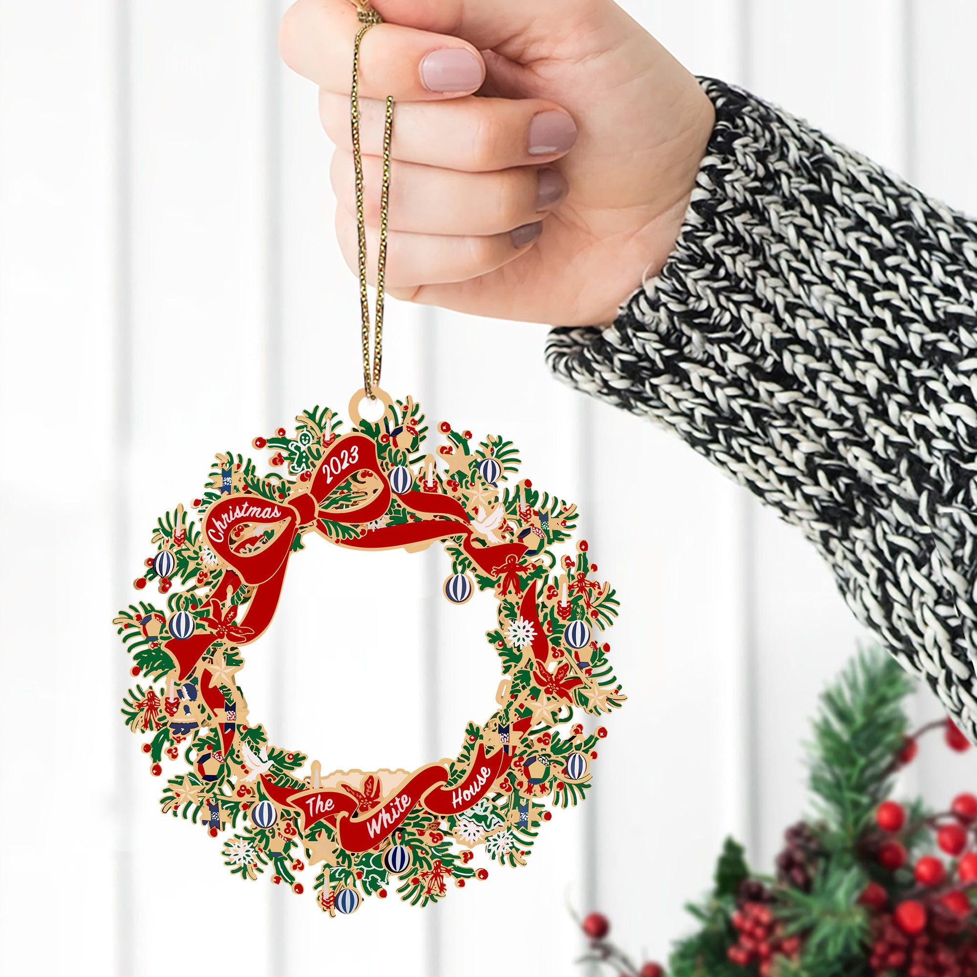 White House Ornament 2024 White House Christmas Ornament Christmas Tree Decorations White House Ornament 2024 White House Christmas Ornament Christmas Tree Decorations