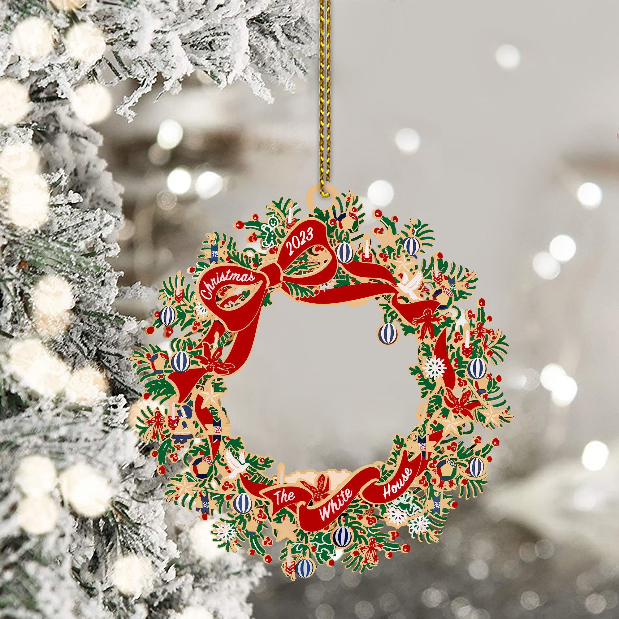 White House Ornament 2024 White House Christmas Ornament Christmas Tree Decorations White House Ornament 2024 White House Christmas Ornament Christmas Tree Decorations