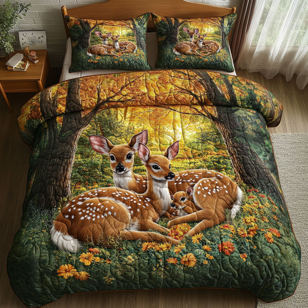 White tailed Deer Grace Quilted Bedding Set Duvet Cover Bedspread Deer Gifts For Him White tailed Deer Grace Quilted Bedding Set Duvet Cover Bedspread Deer Gifts For Him