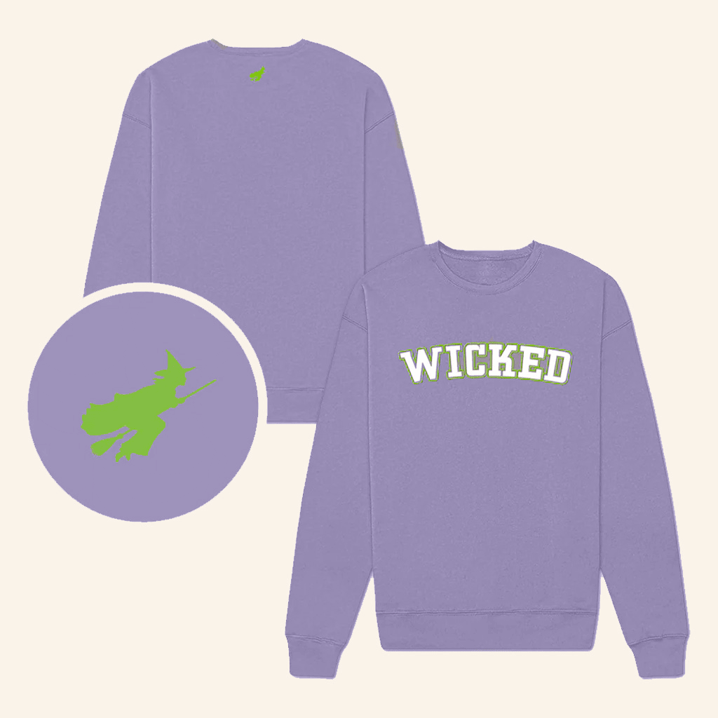 Wicked The Musical Merch Wicked Logo Sweatshirt Xmas Gifts For Friends Wicked The Musical Merch Wicked Logo Sweatshirt Xmas Gifts For Friends