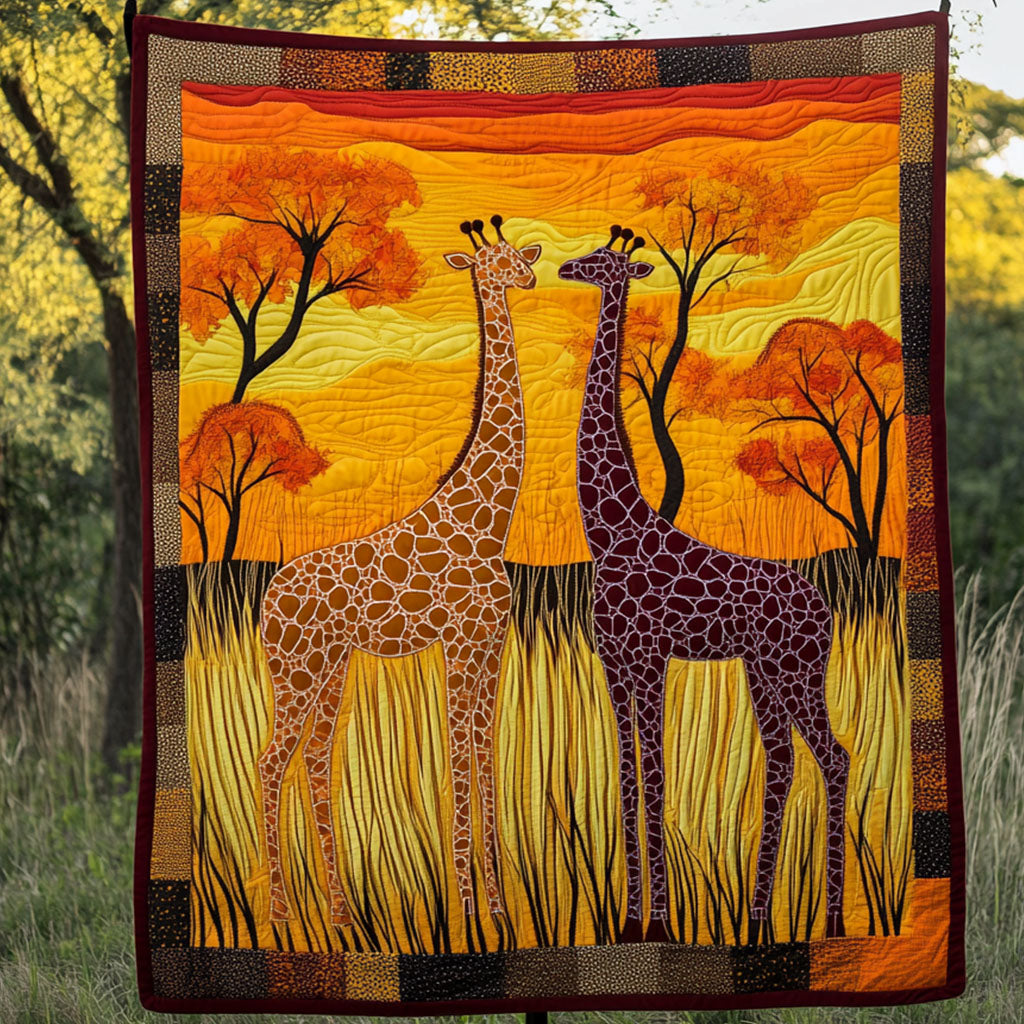 Wild Beauty Giraffes Quilted Blanket Cute Colorful Blanket Best Giraffe Gifts Items Wild Beauty Giraffes Quilted Blanket Cute Colorful Blanket Best Giraffe Gifts Items