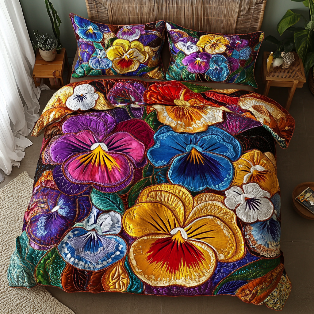 Wild Bloom Quilted Bedding Set Duvet Cover Merch Daisy Themed Presents Wild Bloom Quilted Bedding Set Duvet Cover Merch Daisy Themed Presents