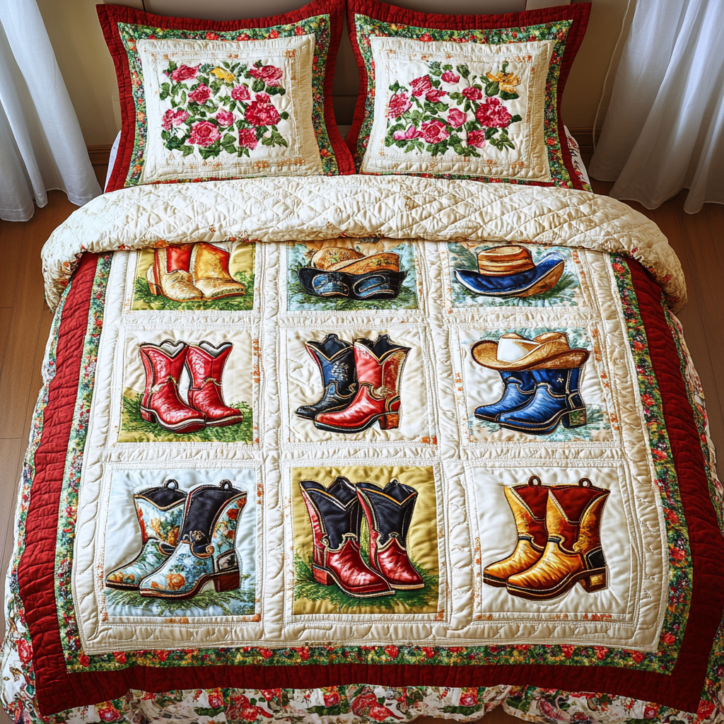 Wild Frontier Quilted Bedding Set Duvet Cover Bed Sheet Set Cowboy Christmas Presents Wild Frontier Quilted Bedding Set Duvet Cover Bed Sheet Set Cowboy Christmas Presents