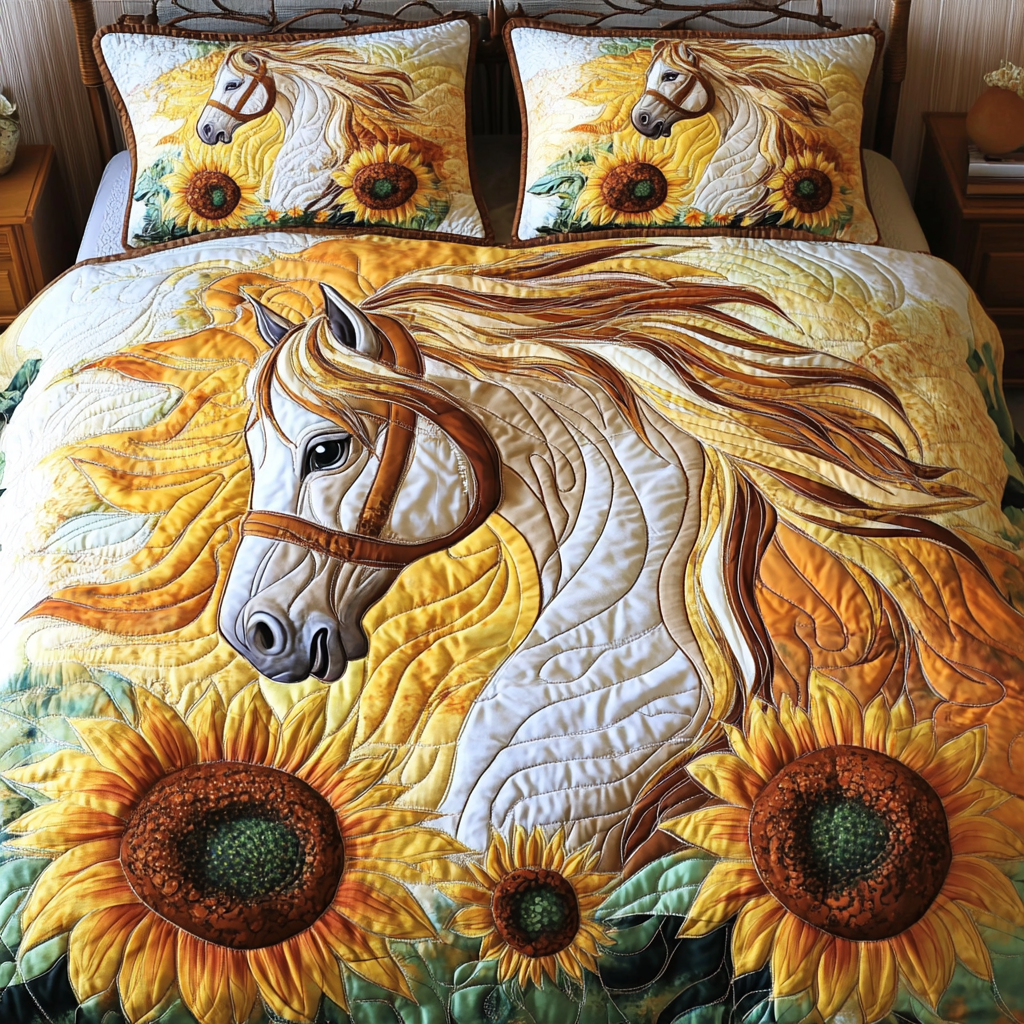 Wild Gallop Quilted Bedding Set Duvet Cover Bedspread Best Christmas Gifts For Equestrians Wild Gallop Quilted Bedding Set Duvet Cover Bedspread Best Christmas Gifts For Equestrians