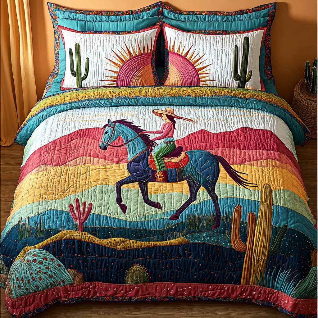 Wild Heart Quilted Bedding Set Duvet Cover Bedspread Cowboy Themed Gifts Wild Heart Quilted Bedding Set Duvet Cover Bedspread Cowboy Themed Gifts