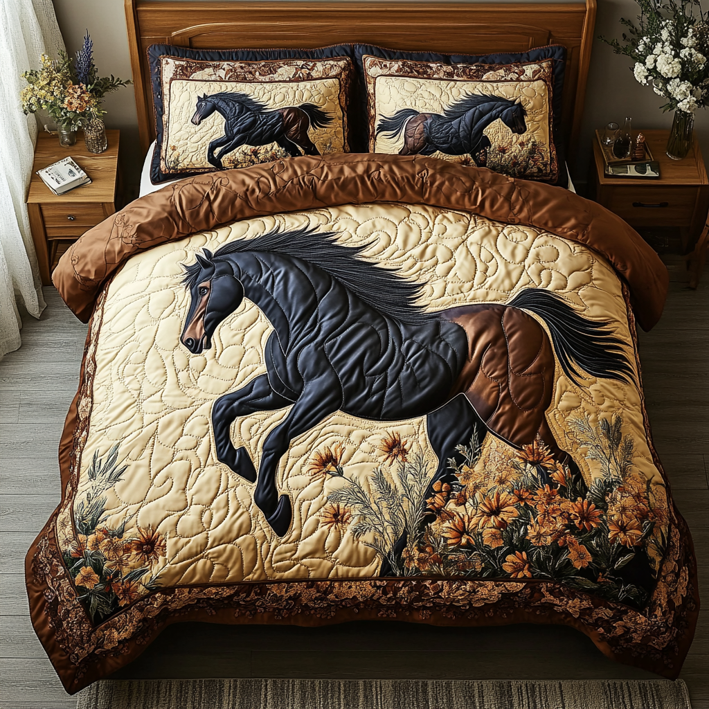 Wild Horse Quilted Bedding Set Duvet Cover Merch Memorial Gifts For Horse Lovers Wild Horse Quilted Bedding Set Duvet Cover Merch Memorial Gifts For Horse Lovers