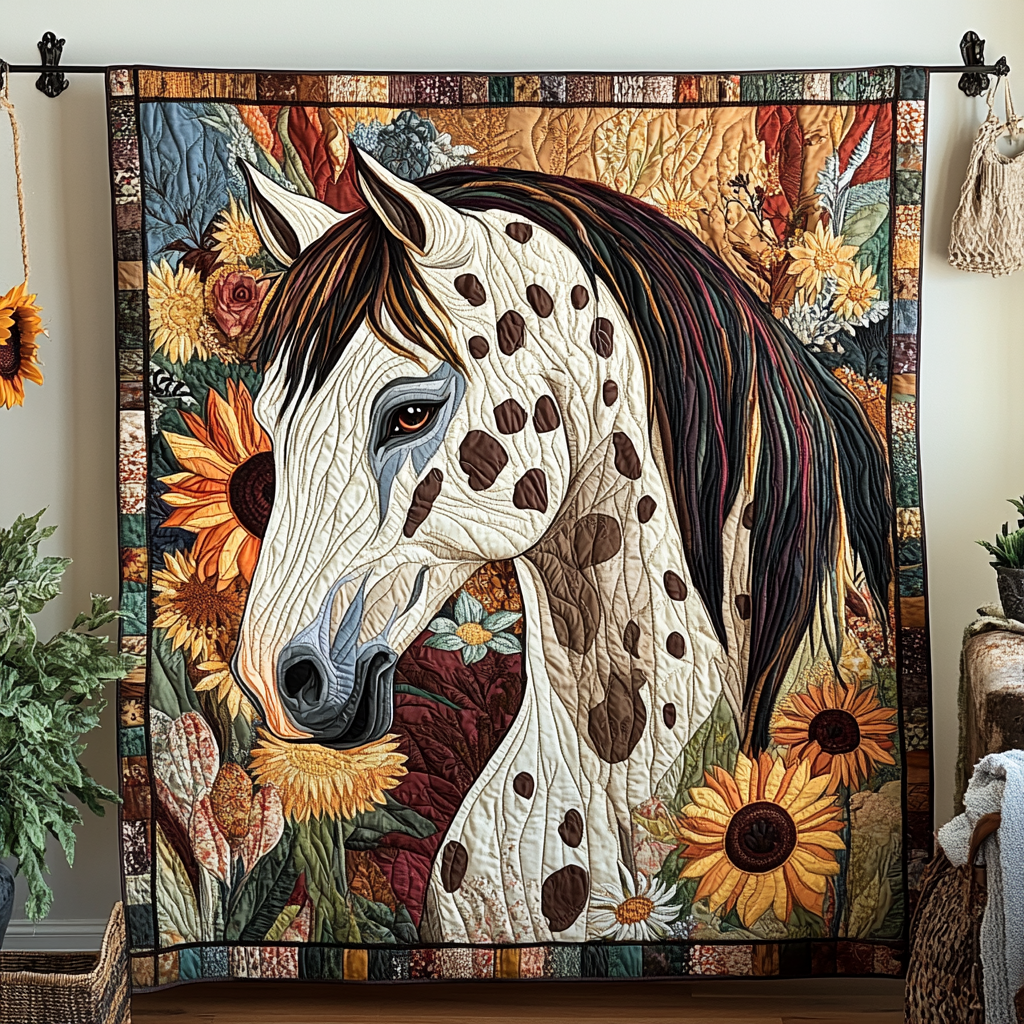 Wild Spirit Quilted Blanket Cute Throw Blanket Birthday Presents For Horse Lovers Wild Spirit Quilted Blanket Cute Throw Blanket Birthday Presents For Horse Lovers
