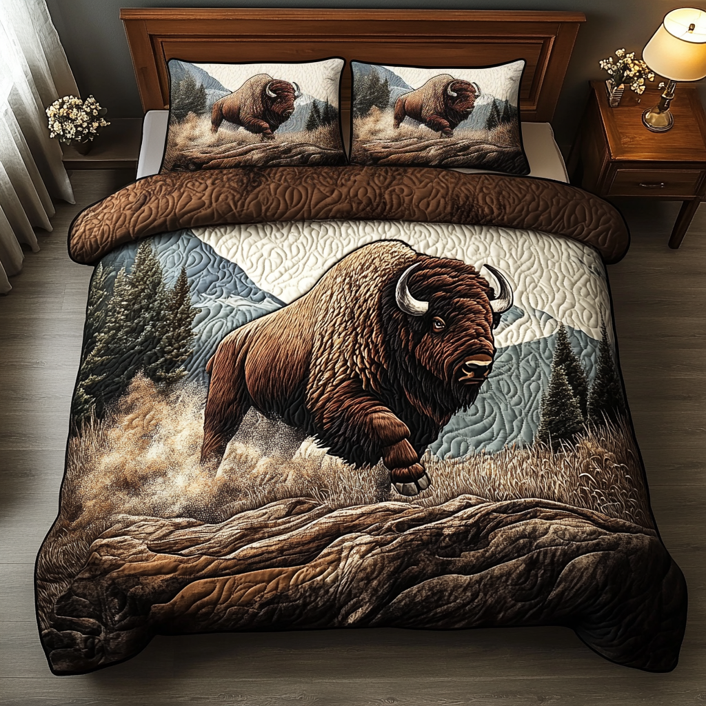 Wild Tapestry Quilted Bedding Set Duvet Cover Bedspread Best Unique Bison Gifts Wild Tapestry Quilted Bedding Set Duvet Cover Bedspread Best Unique Bison Gifts