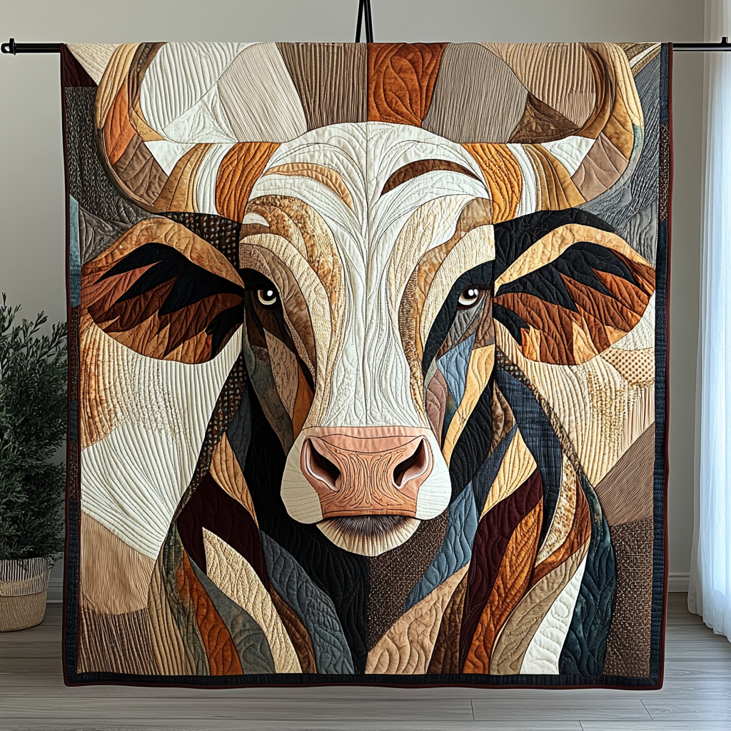 Wild West Quilted Blanket Cute Colorful Blanket Unique Cow Gifts Wild West Quilted Blanket Cute Colorful Blanket Unique Cow Gifts