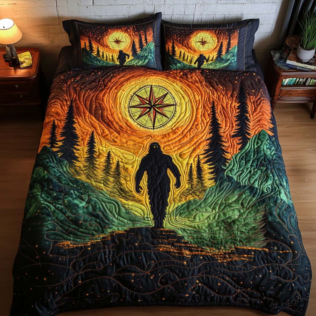 Wilderness Path Quilted Bedding Set Duvet Cover Bed Sheet Set Bigfoot Christmas Gifts Wilderness Path Quilted Bedding Set Duvet Cover Bed Sheet Set Bigfoot Christmas Gifts