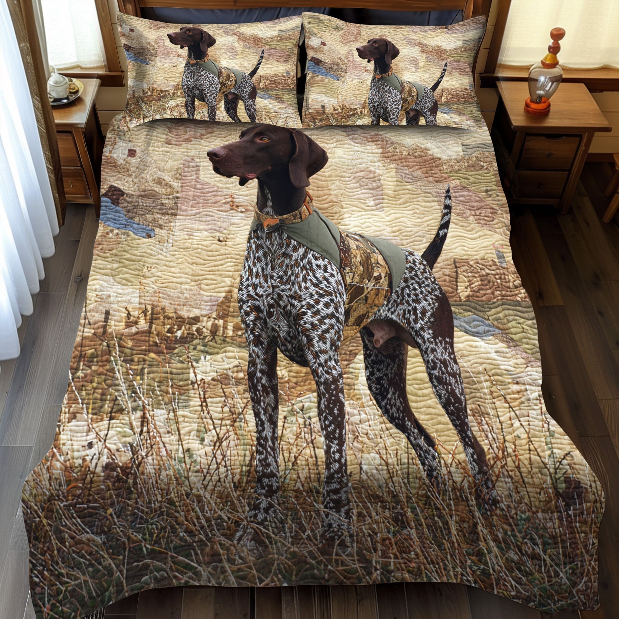 Wilderness Seeker Quilted Bedding Set Duvet Cover Bed Sheet Set Deer Gifts For Him Wilderness Seeker Quilted Bedding Set Duvet Cover Bed Sheet Set Deer Gifts For Him