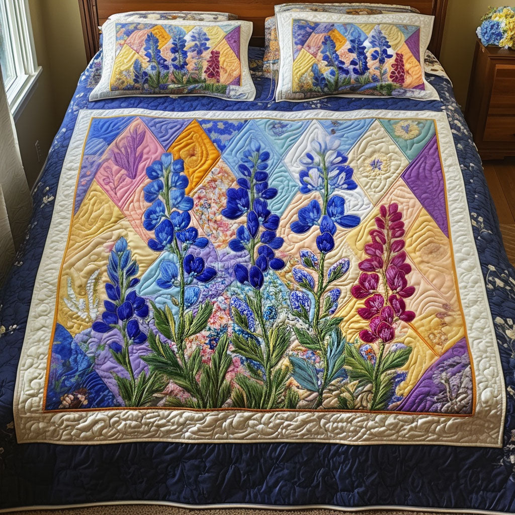 Wildflower Dream Quilted Bedding Set Duvet Cover Bedspread Texas Gifts For Her Wildflower Dream Quilted Bedding Set Duvet Cover Bedspread Texas Gifts For Her