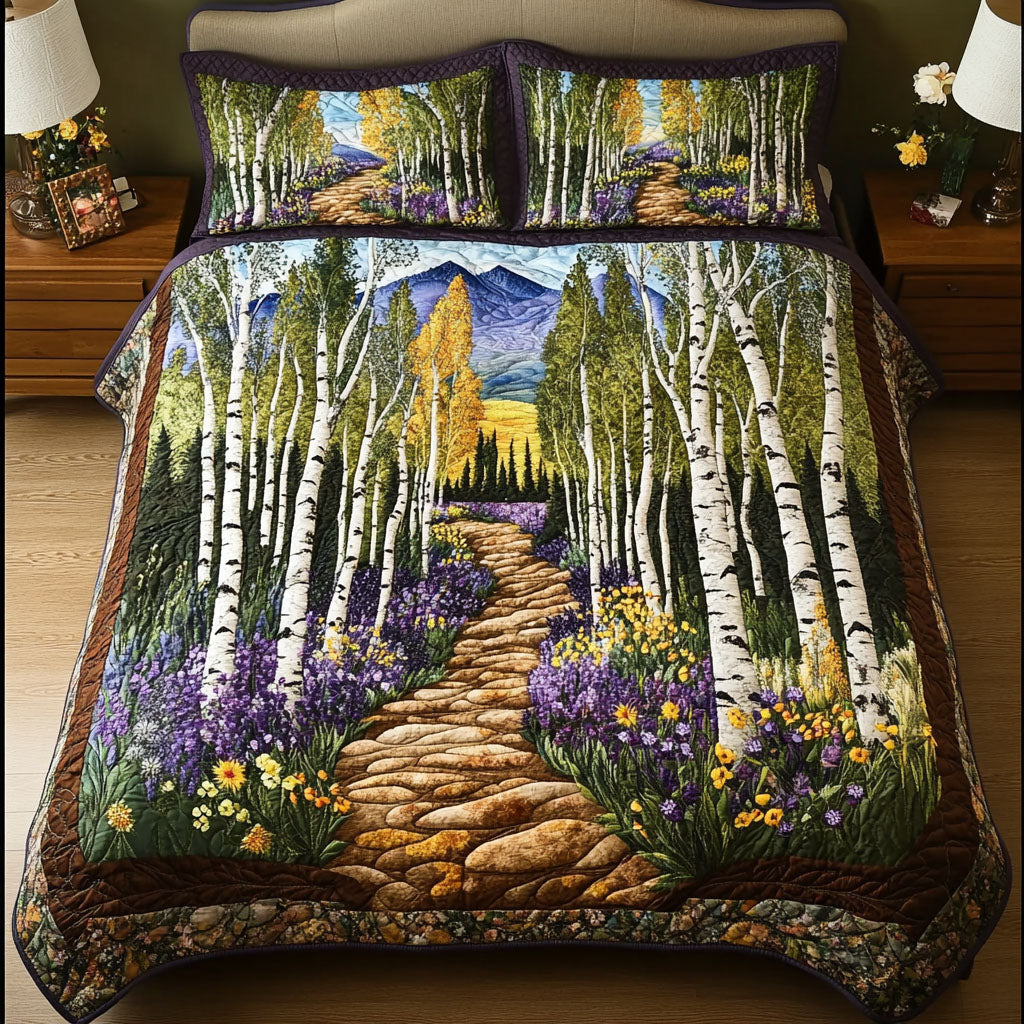 Wildflower Trail Quilted Bedding Set Duvet Cover Bedspread Good Christmas Presents For Grandma Wildflower Trail Quilted Bedding Set Duvet Cover Bedspread Good Christmas Presents For Grandma