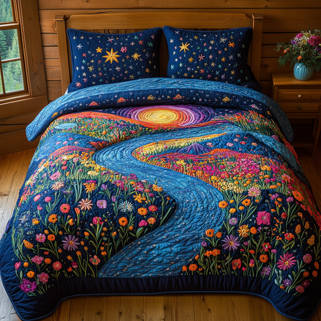 Wilflower Night Quilted Bedding Set Duvet Cover Merch Gifts To Get Mother In Law For Christmas Wilflower Night Quilted Bedding Set Duvet Cover Merch Gifts To Get Mother In Law For Christmas