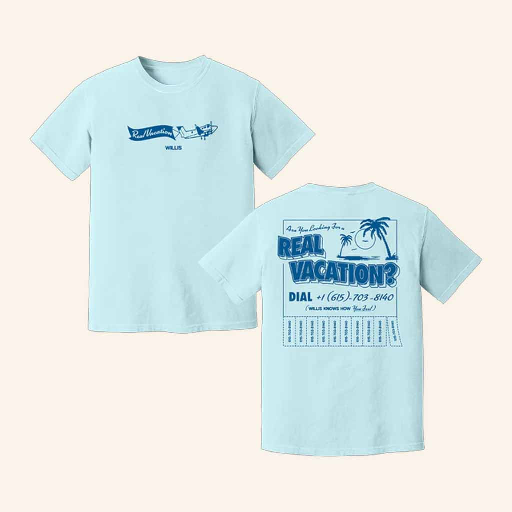 Willis Merch Real Vacation T-Shirt Unique Gifts For Music Lovers Willis Merch Real Vacation T-Shirt Unique Gifts For Music Lovers