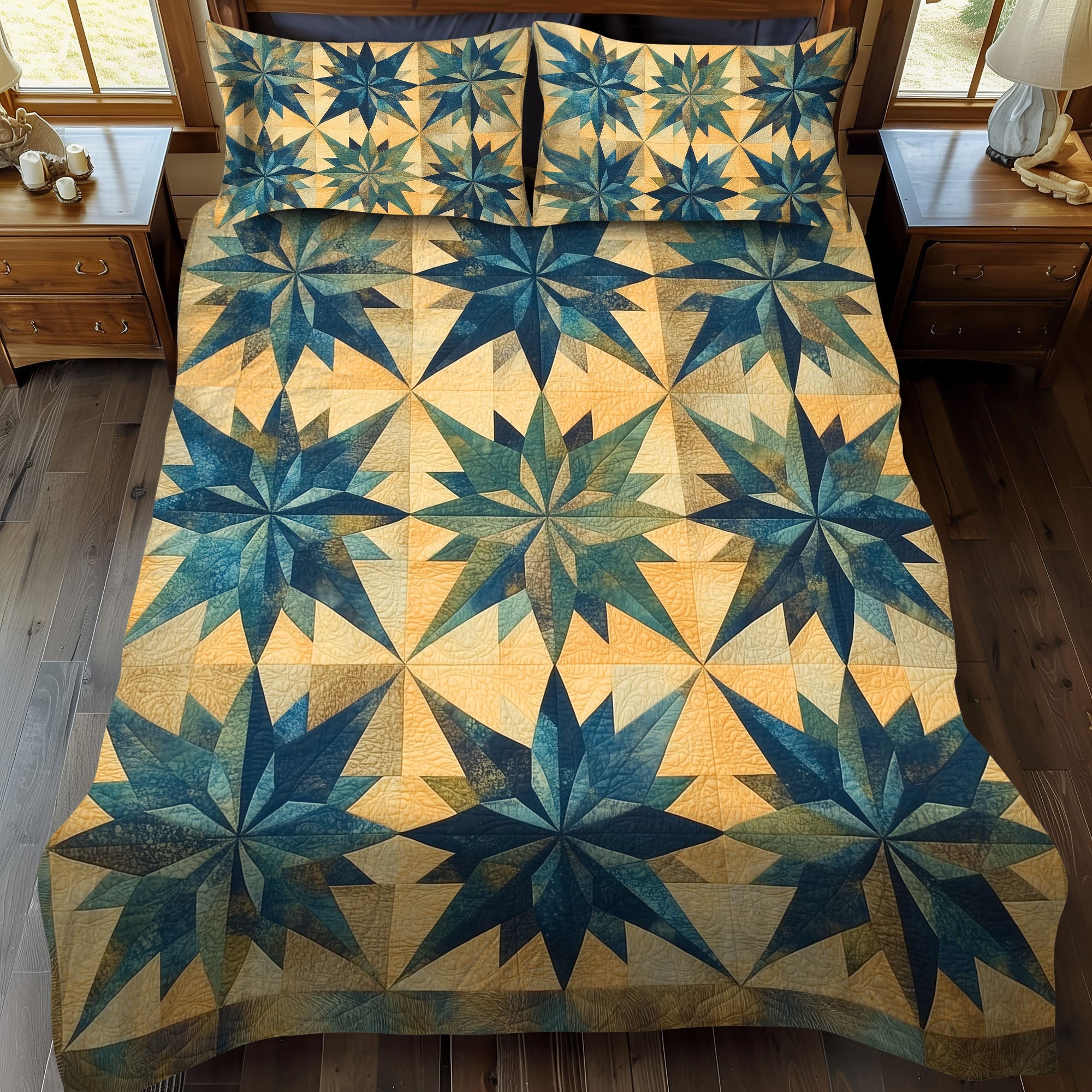 Windstar Pattern Quilted Bedding Set Duvet Cover Bedspreads Xmas Gifts For Girlfriend Windstar Pattern Quilted Bedding Set Duvet Cover Bedspreads Xmas Gifts For Girlfriend