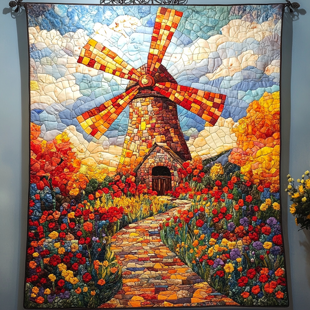 Windswept Dreams Quilted Blanket Cute Colorful Blanket Great Christmas Gifts For Wife Windswept Dreams Quilted Blanket Cute Colorful Blanket Great Christmas Gifts For Wife