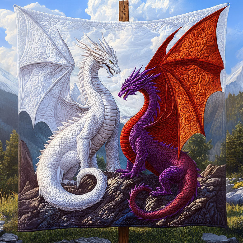 Wings of Fire Quilted Blanket Cute Throw Blanket Best Gift For Dragon Lovers Wings of Fire Quilted Blanket Cute Throw Blanket Best Gift For Dragon Lovers