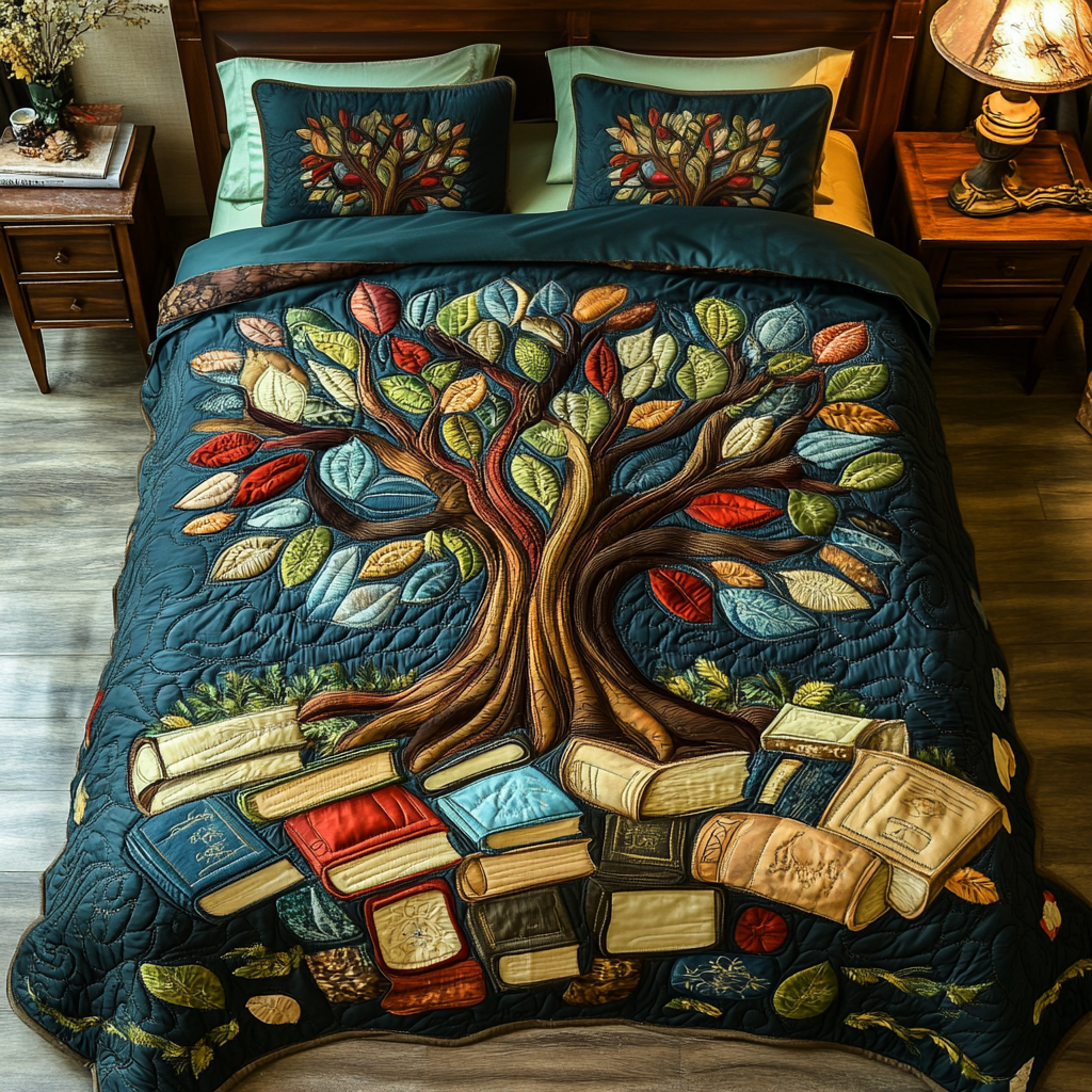 Wisdom Tree Quilted Bedding Set Duvet Cover Bedspreads Book Presents For Him Wisdom Tree Quilted Bedding Set Duvet Cover Bedspreads Book Presents For Him
