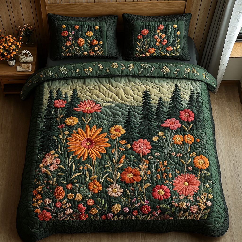 Woodland Quilted Bedding Set Duvet Cover Bedspread Sasquatch Gifts For Adults Woodland Quilted Bedding Set Duvet Cover Bedspread Sasquatch Gifts For Adults