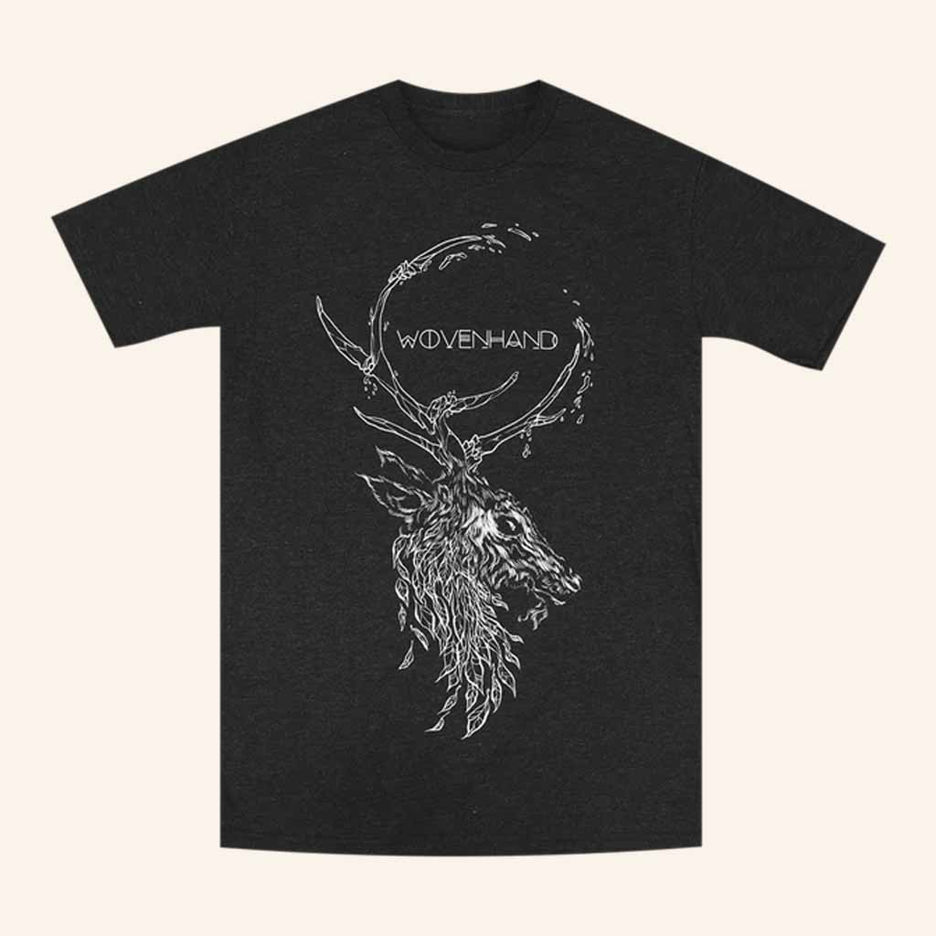 Wovenhand Merch Deer Leaf Black T-Shirt Music Lover Gift Ideas For Him Wovenhand Merch Deer Leaf Black T-Shirt Music Lover Gift Ideas For Him