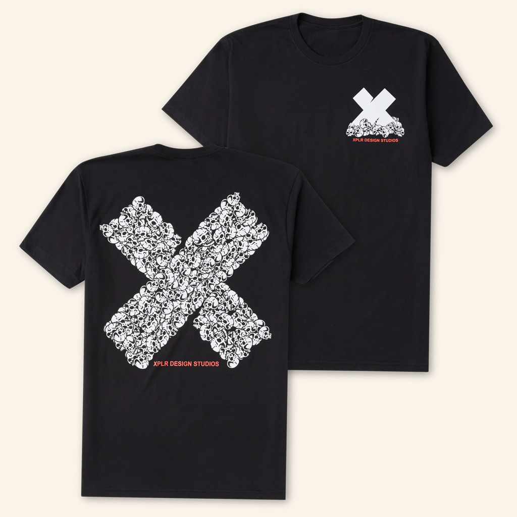 XPLR Merch Bones X Black T-Shirt Unique Halloween Gift For Boyfriend XPLR Merch Bones X Black T-Shirt Unique Halloween Gift For Boyfriend