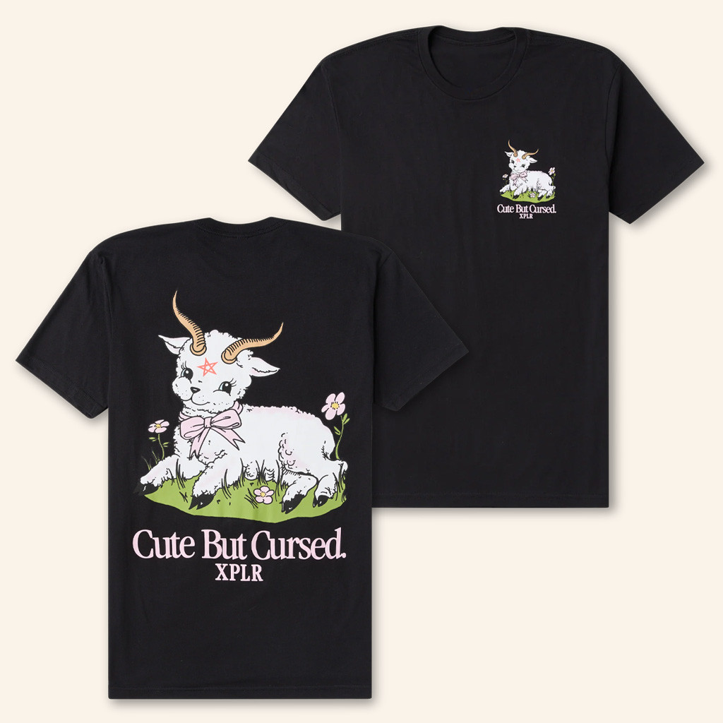 XPLR Merch Cute But Cursed Black Shirt Christmas Gift Ideas For Friend XPLR Merch Cute But Cursed Black Shirt Christmas Gift Ideas For Friend