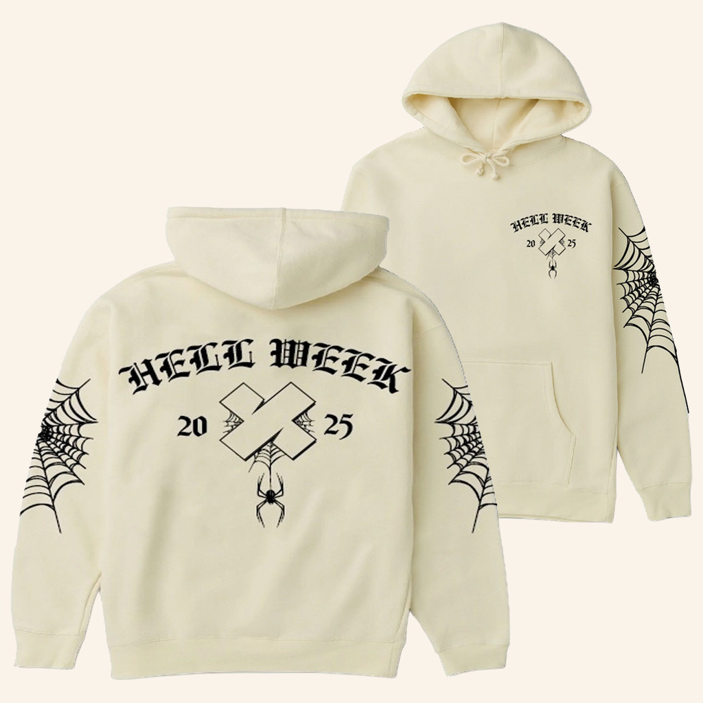 XPLR Merch Hell Week 2025 Hoodie Unique Halloween Gifts For Girlfriend XPLR Merch Hell Week 2025 Hoodie Unique Halloween Gifts For Girlfriend