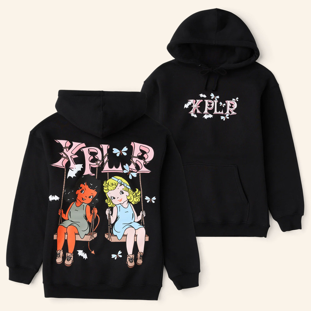 XPLR Merch Polar Opposites Black Hoodie Christmas Gifts For Girlfriend