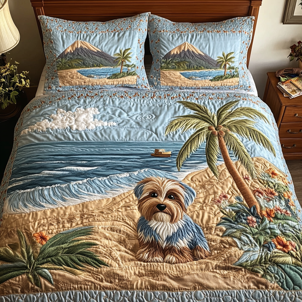 Yorkie Dreams Quilted Bedding Set Duvet Cover Bed Sheet Set Yorkshire Terrier Gifts For Him Yorkie Dreams Quilted Bedding Set Duvet Cover Bed Sheet Set Yorkshire Terrier Gifts For Him