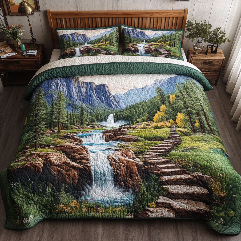 Yosemite Falls Quilted Bedding Set Duvet Cover Bedspread Christmas Presents For Grandma And Grandpa Yosemite Falls Quilted Bedding Set Duvet Cover Bedspread Christmas Presents For Grandma And Grandpa