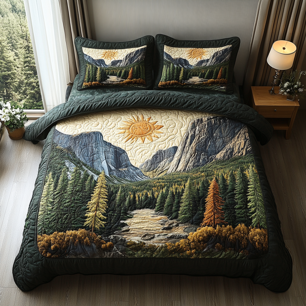 Yosemite Trail Quilted Bedding Set Duvet Cover Bed Sheet Set Forest Gift Shop Yosemite Trail Quilted Bedding Set Duvet Cover Bed Sheet Set Forest Gift Shop