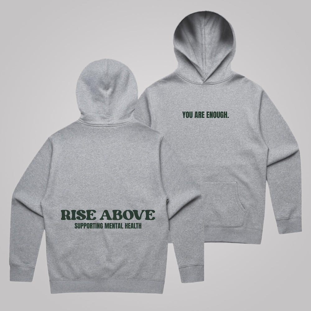 You Are Enough Hoodie Rise Above Supporting Mental Health Hoodie Clothing You Are Enough Hoodie Rise Above Supporting Mental Health Hoodie Clothing