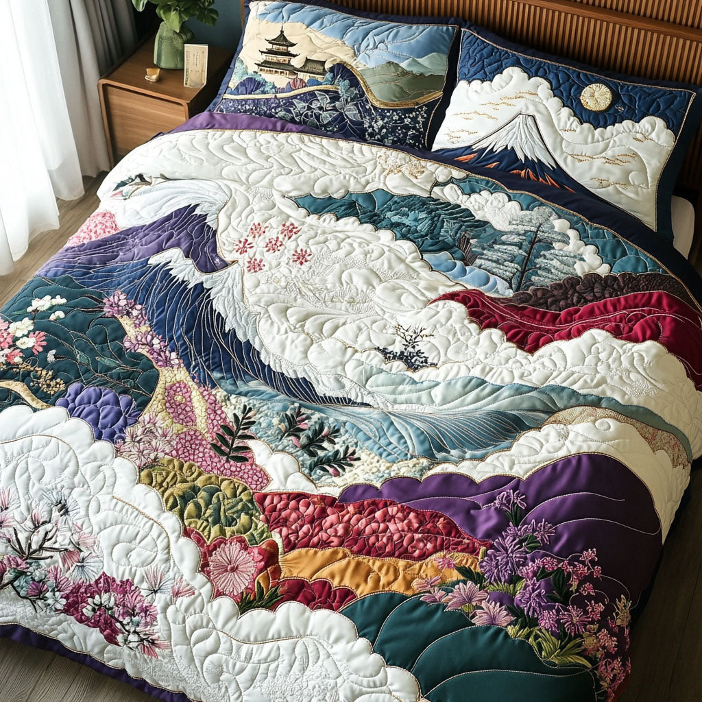 Zen Garden Harmony Quilted Bedding Set Duvet Cover Bed Sheet Set Fuji Japanese Best Gifts Zen Garden Harmony Quilted Bedding Set Duvet Cover Bed Sheet Set Fuji Japanese Best Gifts