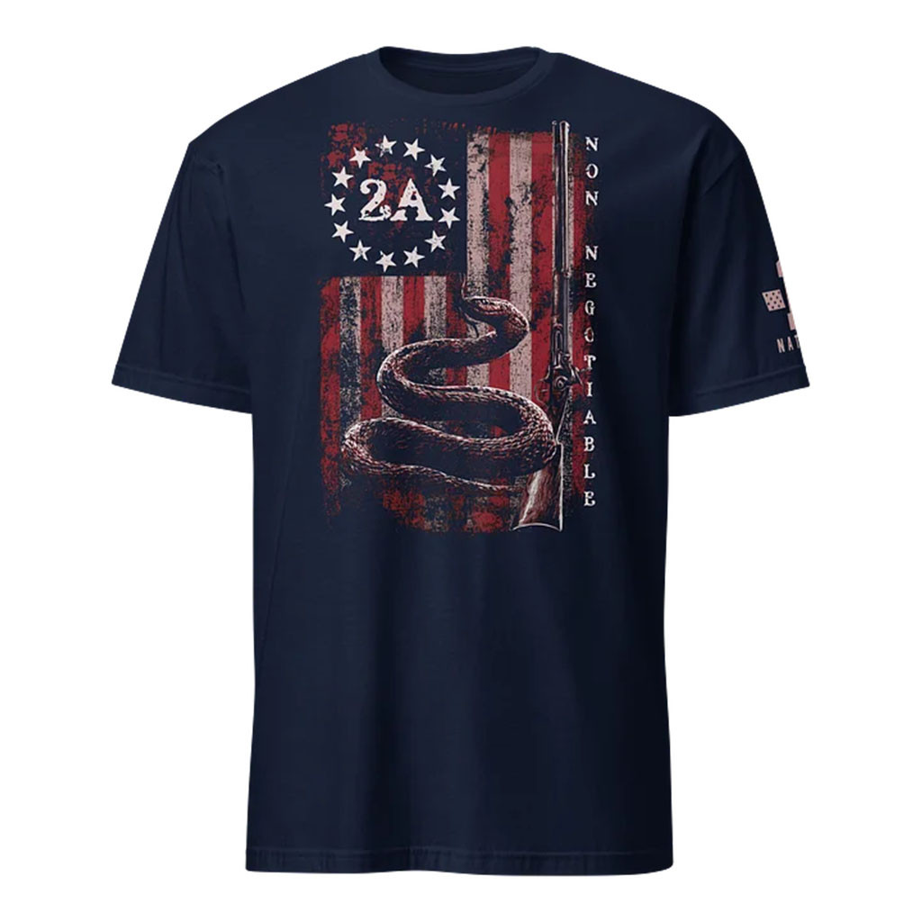 1 Nation Design Merch 2026 2A Non Negotiable T-Shirt Patriotic Gifts For Him - Kdjoy 1 Nation Design Merch 2026 2A Non Negotiable T-Shirt Patriotic Gifts For Him - Kdjoy