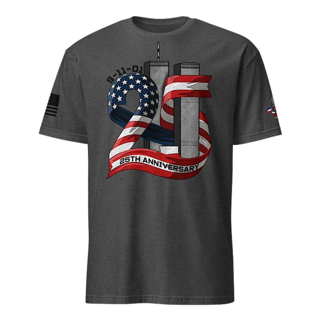 1 Nation Design Merch 2026 9 11 25Th Anniversary T-Shirt Patriotic Gift For Dad - Kdjoy 1 Nation Design Merch 2026 9 11 25Th Anniversary T-Shirt Patriotic Gift For Dad - Kdjoy