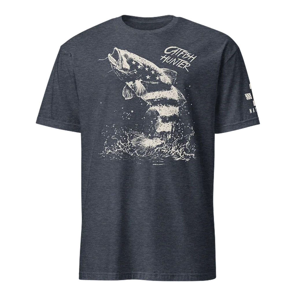 1 Nation Design Merch 2026 Catfish Hunter T-Shirt Best Gifts For Fishing Dad - Kdjoy 1 Nation Design Merch 2026 Catfish Hunter T-Shirt Best Gifts For Fishing Dad - Kdjoy