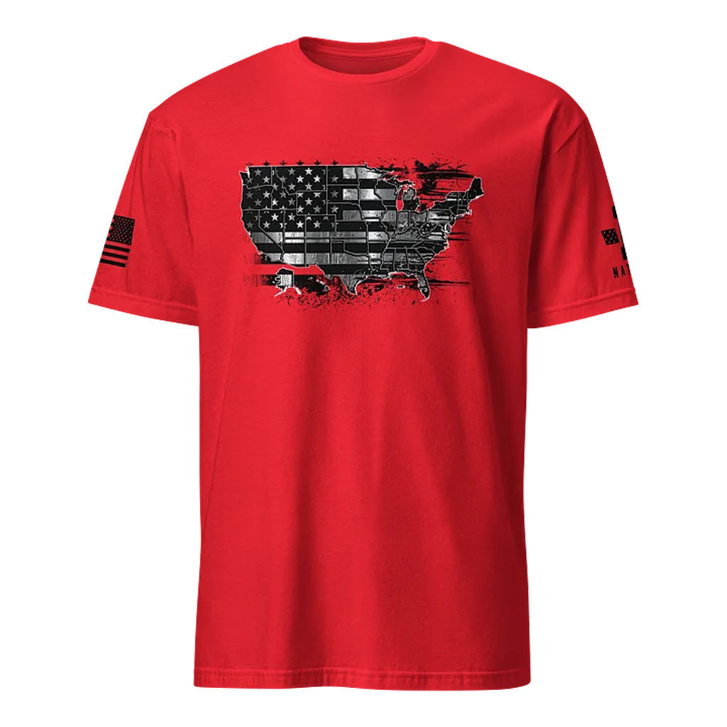 1 Nation Design Merch 2026 Chrome USA Map T-Shirt Patriotic Gifts For Dad - Kdjoy 1 Nation Design Merch 2026 Chrome USA Map T-Shirt Patriotic Gifts For Dad - Kdjoy