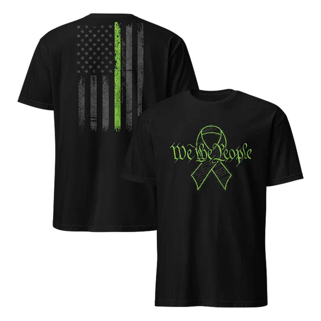 1 Nation Design Merch 2026 Constitution Green Onyx Mental Health Awareness Shirt We The People - Kdjoy