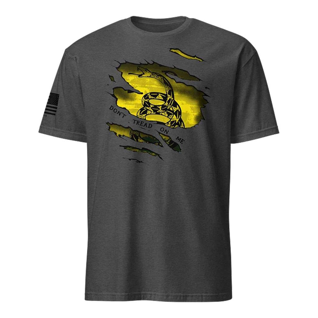 1 Nation Design Merch 2026 Don't Tread On Me Torn T-Shirt Unique Patriotic Gifts - Kdjoy 1 Nation Design Merch 2026 Don't Tread On Me Torn T-Shirt Unique Patriotic Gifts - Kdjoy