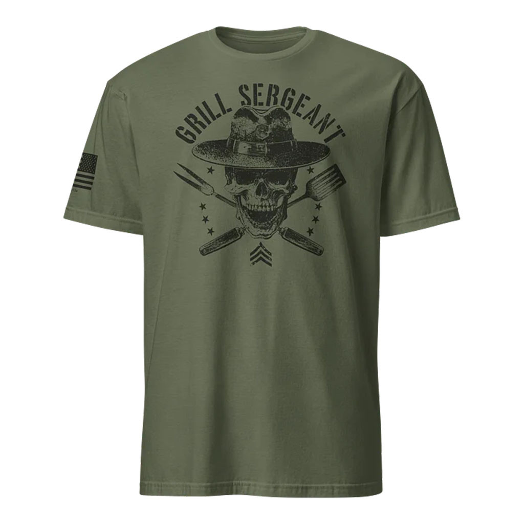 1 Nation Design Merch 2026 GRILL Sergeant T-Shirt USA Flag Shirt Best Gift For Grandpa - Kdjoy 1 Nation Design Merch 2026 GRILL Sergeant T-Shirt USA Flag Shirt Best Gift For Grandpa - Kdjoy