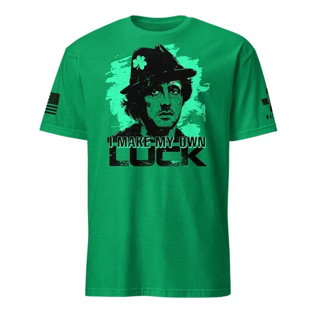 1 Nation Design Merch 2026 Lucky Rocky T-Shirt I Make My Own Luck Shirt Gift For Irish - Kdjoy 1 Nation Design Merch 2026 Lucky Rocky T-Shirt I Make My Own Luck Shirt Gift For Irish - Kdjoy