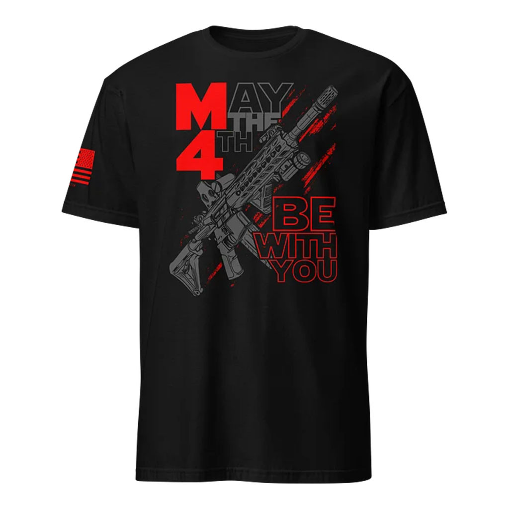 1 Nation Design Merch 2026 M4 May The 4Th Be With You T-Shirt Star Wars Inspired Shirt Dad Gift - Kdjoy 1 Nation Design Merch 2026 M4 May The 4Th Be With You T-Shirt Star Wars Inspired Shirt Dad Gift - Kdjoy