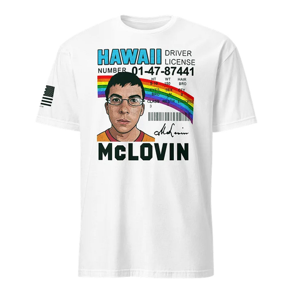 1 Nation Design Merch 2026 McLovin T-Shirt Hawaii Driver License Shirt Gift For Brothers - Kdjoy 1 Nation Design Merch 2026 McLovin T-Shirt Hawaii Driver License Shirt Gift For Brothers - Kdjoy