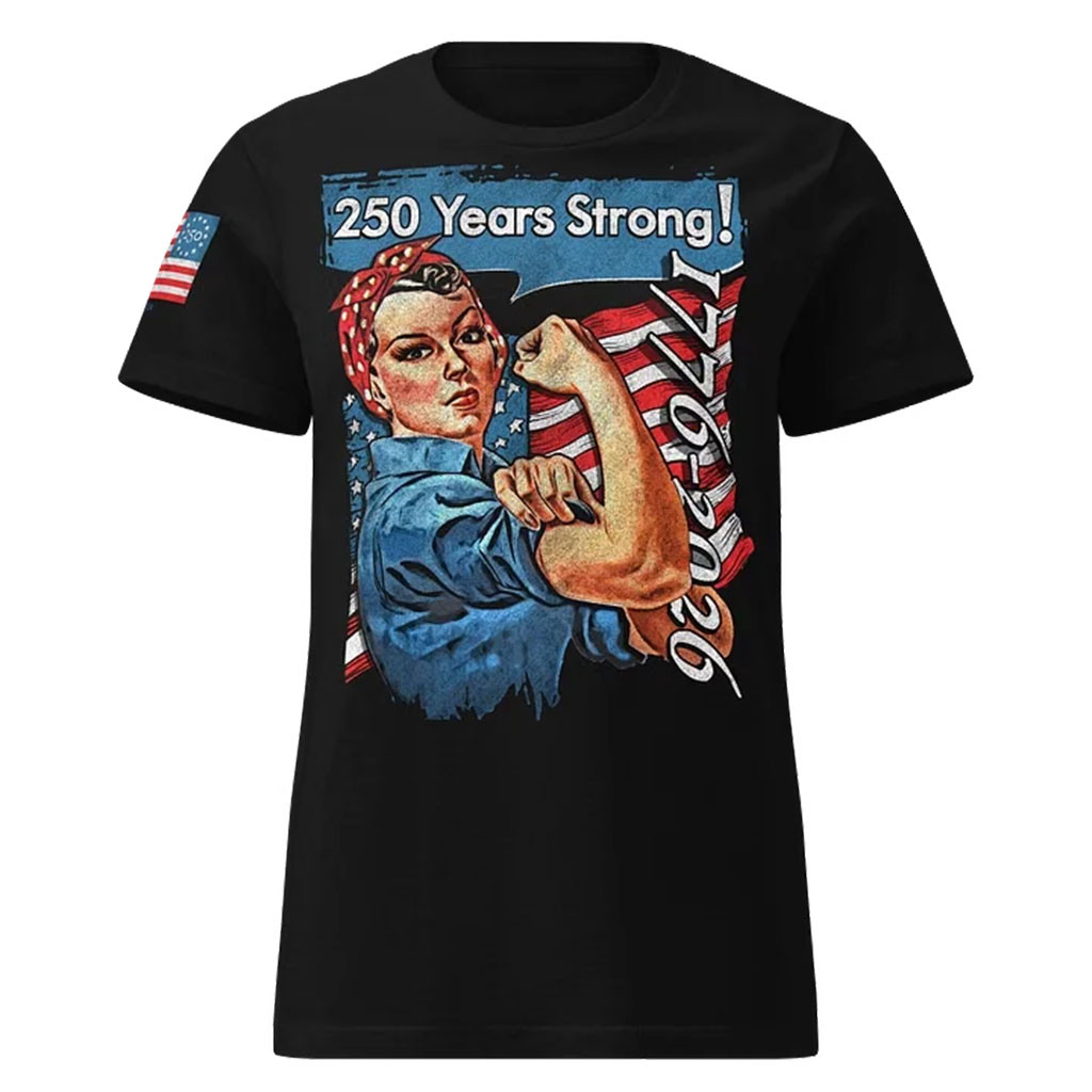 1 Nation Design Merch 2026 Rosie 250 Years Strong T-Shirt Best Patriotic Gifts - Kdjoy 1 Nation Design Merch 2026 Rosie 250 Years Strong T-Shirt Best Patriotic Gifts - Kdjoy