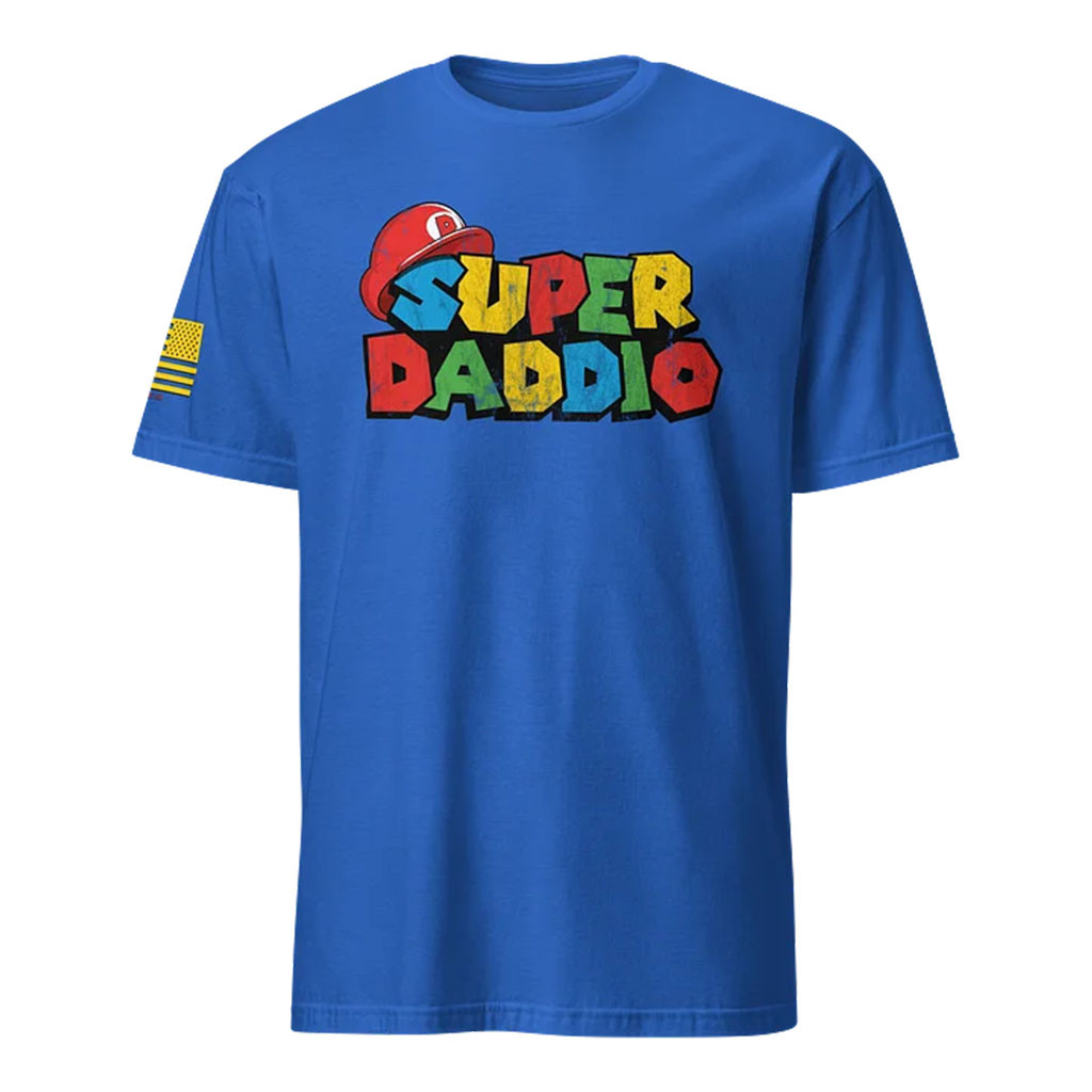 1 Nation Design Merch 2026 Super Daddio T-Shirt USA Flag Shirt Best Gift For Fathers - Kdjoy 1 Nation Design Merch 2026 Super Daddio T-Shirt USA Flag Shirt Best Gift For Fathers - Kdjoy